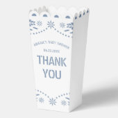 Blue Papel picado Danke Baby Boy Dusche Geschenkschachtel (Rückseite)