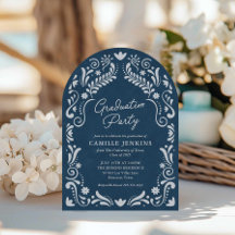 Blue Papel Picado Foto Abschluss