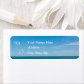 Blue Paradise Wedding Address Labels (Insitu)