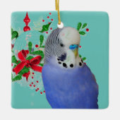 Blue Parakeet Ornament Obelisk (Vorderseite)