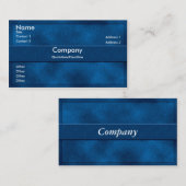 Blue Parchment Business Card Visitenkarte (Vorne/Hinten)