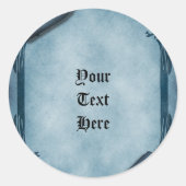Blue Parchment Gothic Stickers (Vorderseite)