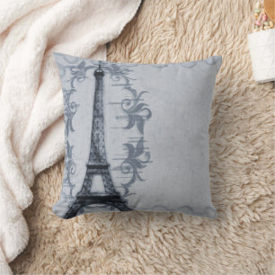 Blue Paris Grunge American MoJo Pillow Kissen