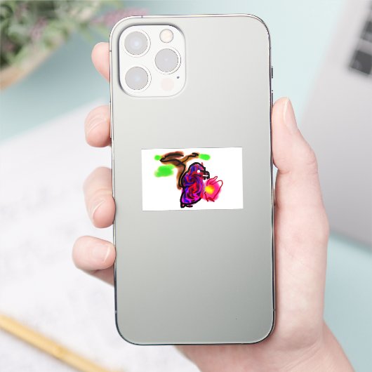 Blue parrot  aufkleber (Telefon)