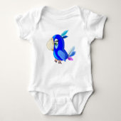 Blue Parrot Baby Bodysuit Baby Strampler (Vorderseite)