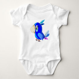 Blue Parrot Baby Bodysuit Baby Strampler
