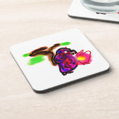 Blue parrot  getränkeuntersetzer (Linke Seite)