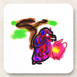 Blue parrot  getränkeuntersetzer