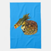 Blue parrot Kitchen towel. Geschirrtuch (Vertikal)