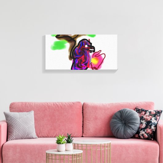 Blue parrot  leinwanddruck (Insitu (Wohnzimmer))