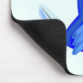 Blue Parrot Mouse Pad - Ihre Farbe - Text Mousepad (Ecke)