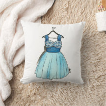 Blue Party Dress Vintag Retro Prom Mode 1950s