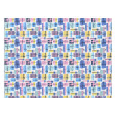 Blue Party Gift Tablecloth Tischdecke (Vorderseite (Horizontal))