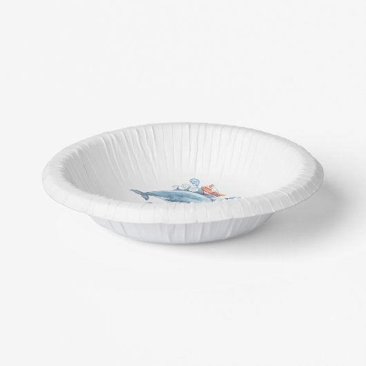 Blue Party zum 1. Geburtstag Pappteller (Gewinkelt)