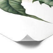 Blue Passion Blume Art Print Poster (Ecke)