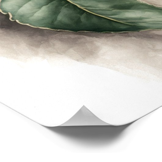 Blue Passion Blume Art Print Poster (Ecke)