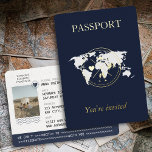 Blue Passport Gold & Navy Einzigartiges Hochzeitss Folieneinladung<br><div class="desc">Einladung zum Hochzeitsausweis "Goldene Reise" - Ihr Reisepass für die Liebe! Ihre Liebe ist eine außergewöhnliche Reise, und jetzt können Sie Ihre Liebsten und Familienmitglieder einladen, mit unserer "Goldenen Reise" Hochzeitspass-Einladung dieses unglaubliche Abenteuer zu erleben. Exquisit entworfen und gedanklich erfunden, spiegelt diese Einladung perfekt die Einzigartigkeit und Größe Ihrer Liebe...</div>