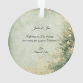 Blue Pastel Angel Christian Christmas Ornament (Rückseite)