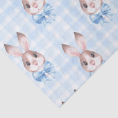 Blue Pastel Bunny Rabbit Geschenk Seidenpapier (Detail)