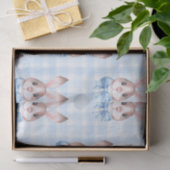 Blue Pastel Bunny Rabbit Geschenk Seidenpapier (Geschenk)