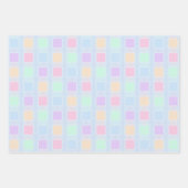 BLUE & PASTEL FARBIERTE OSTERBUNNY PAWS POLKA DOTS GESCHENKPAPIER SET (Vorderseite 3)