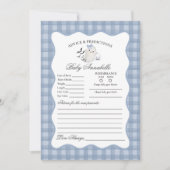 Blue Pastel Little Boo Ghost Advice for Baby Card Einladung (Vorderseite)