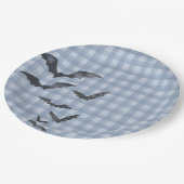 Blue Pastel Little Boo Ghost Birthday Dessert Pappteller (Schrägansicht)