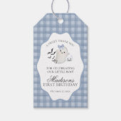 Blue Pastel Little Boo Ghost Birthday Party Favors Geschenkanhänger (Vorderseite)