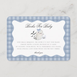 Blue Pastel Little Boo Ghost Books for Baby Insert