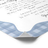 Blue Pastel Little Boo Ghost Dont Say Baby Game Poster (Ecke)