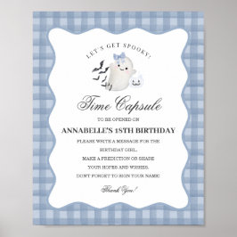 Blue Pastel Little Boo Ghost Time Kapselspiel Poster