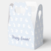 Blue Pastel Minimalist Bunny Easter Favor Gift Box Geschenkschachtel (Geöffnet)