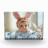 Blue Pastel Oaster Bunny Fotoblock (Vorderseite)
