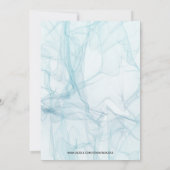 Blue Pastel Tones Background Wedding Einladung (Rückseite)