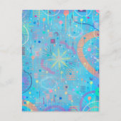 Blue Pastels Dream Abstract  Postkarte (Vorderseite)