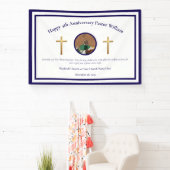 Blue Pastor Appreciation Church Anniversary Event  Banner (InSitu)