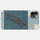 Blue Patchwork Phone Case (Rückseite (Horizontal))