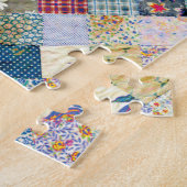 Blue Patchwork Quilt Puzzle (Seite)