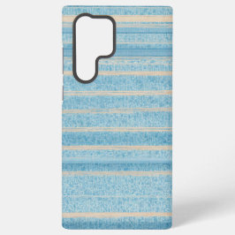 Blue Patchwork Stripe Phone Case Samsung Galaxy Hülle
