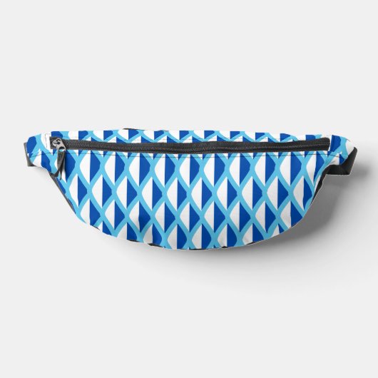 Blue Pattern Fanny Pack Bauchtasche (Ablage )