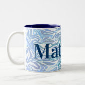 Blue Pattern for Boys with Zweifarbige Tasse (Links)