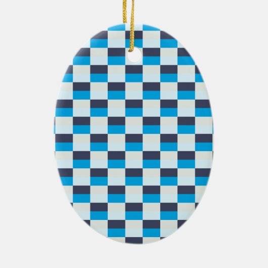 Blue pattern of Gray and Blue Keramik Ornament (Hinten)