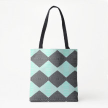 Blue Pattern Shoulder Bag