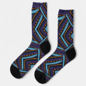 BLUE PATTERN SOCKEN (Linkes Detail)