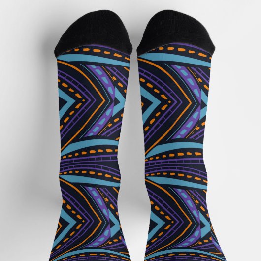 BLUE PATTERN SOCKEN (Oben)