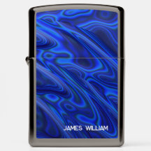 Blue Paua Abalone Muschel Fraktal Abstrakt mit Nam