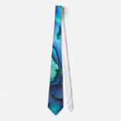 Blue Paua Abalone Muschel Mens Neck Tie Krawatte (Vorderseite)