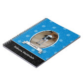 Blue Paw Print Pet Notizblock (Linke Seite)