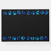 Blue Paw Prints - Gästebuch (Rückseite)
