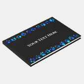 Blue Paw Prints - Gästebuch (Ecke)